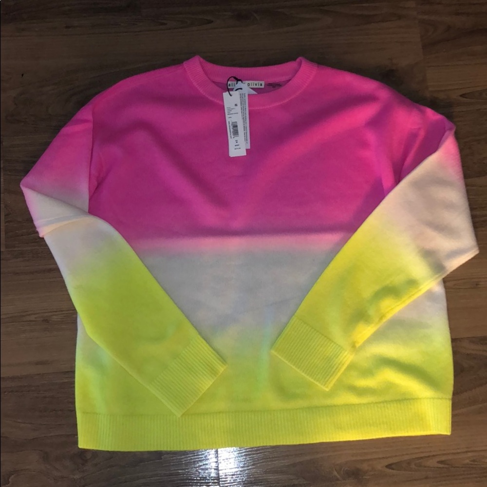 Alice and Olivia new with tags cashmere ombré